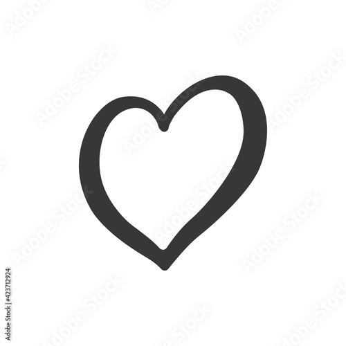 Eurovision heart logo icon. Vector Illustration