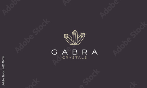 emerald diamond logo vector icon illustration