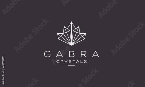 emerald diamond logo vector icon illustration