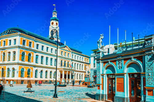 Town Hall (Riga) - a building that served as the residence of the Riga City Government (Riga City Council).