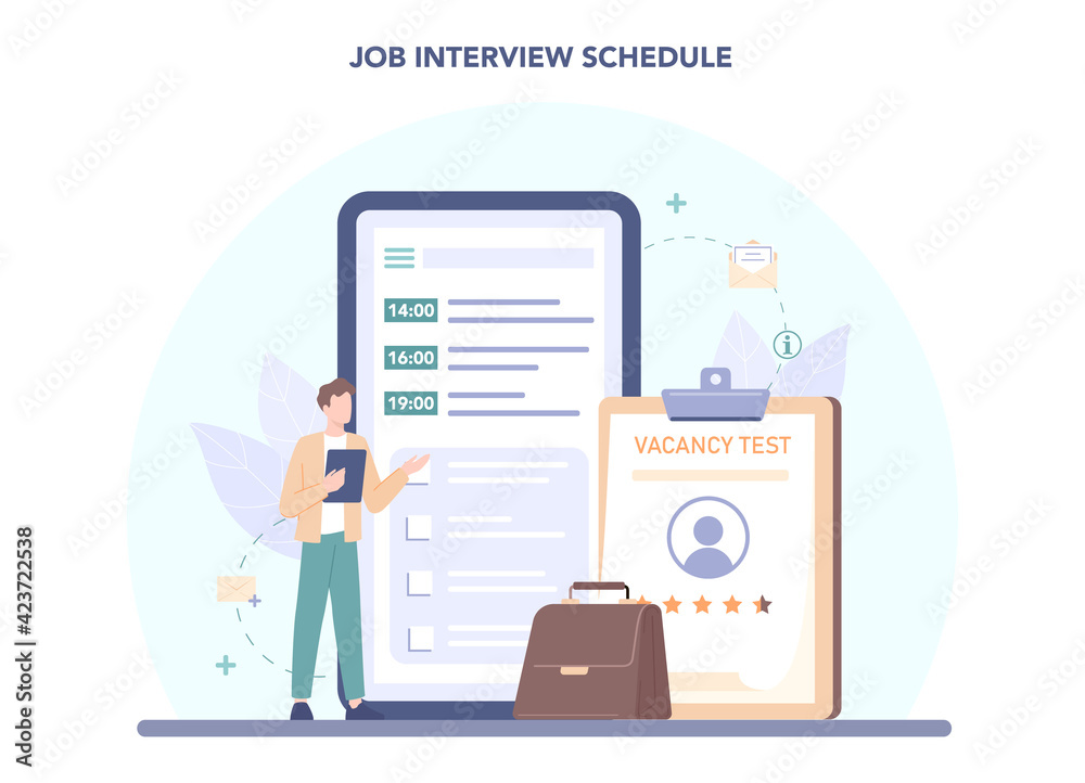 Human resources specialist online service or platform. Idea of recruitment Human resources specialist online service or platform. Idea of recruitment