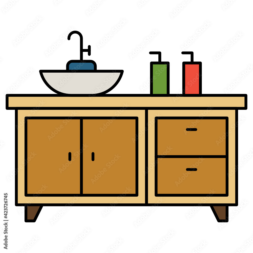 Handwash Concept, Basin Faucet with liquid Soap and sanitizer bottles Vector Icon design, Interior design Symbol, Home Office decoration Sign, Residential and Commercial Decor Elements stock Handwash Concept, Basin Faucet with liquid Soap and sanitizer bottles Vector Icon design, Interior design Symbol, Home Office decoration Sign, Residential and Commercial Decor Elements stock