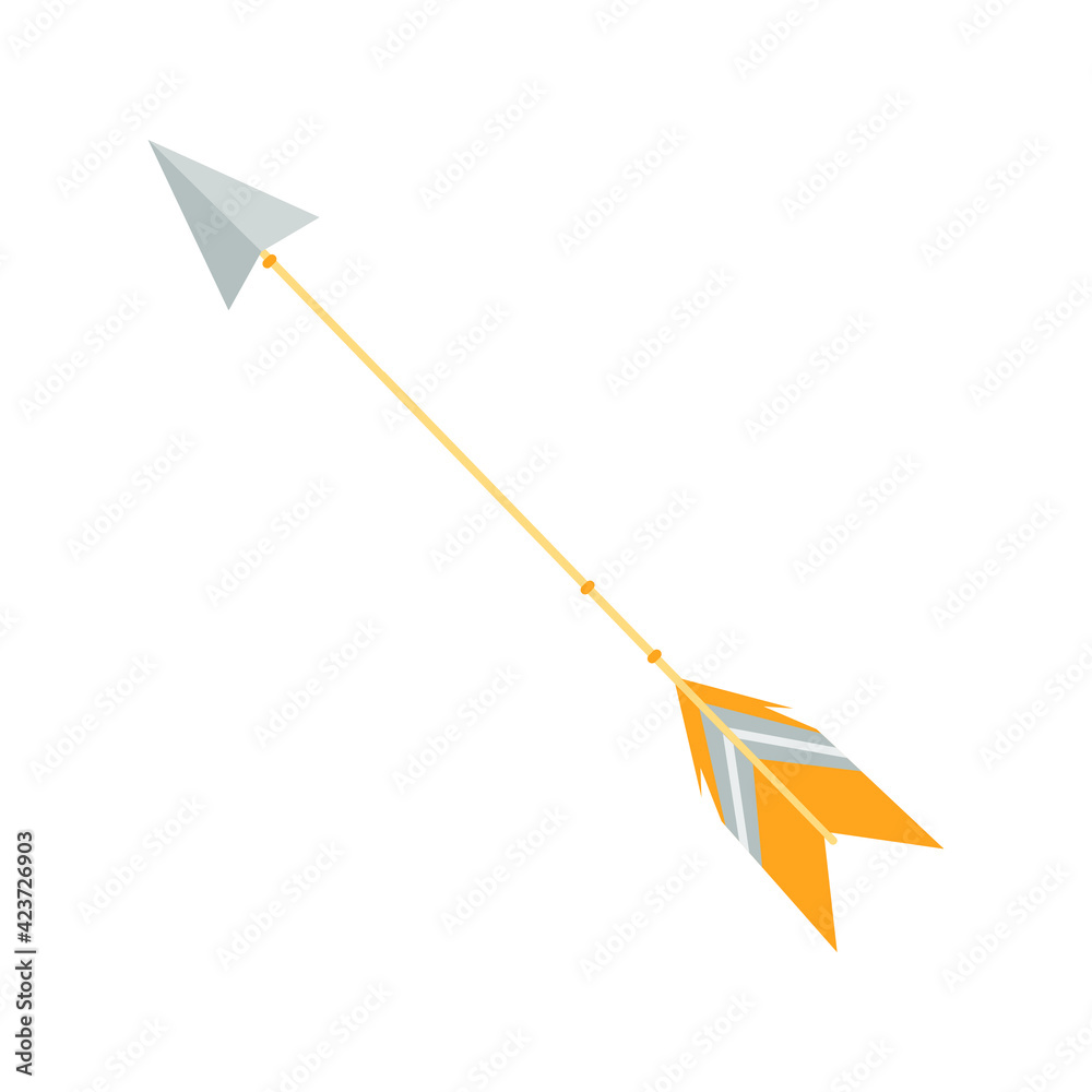 ethnic arrow on the white background ethnic arrow on the white background