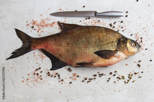 Large bream waiting for cooking