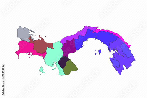 Panama Detailed Map With States