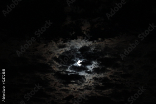 Full moon on a cloudy night 3