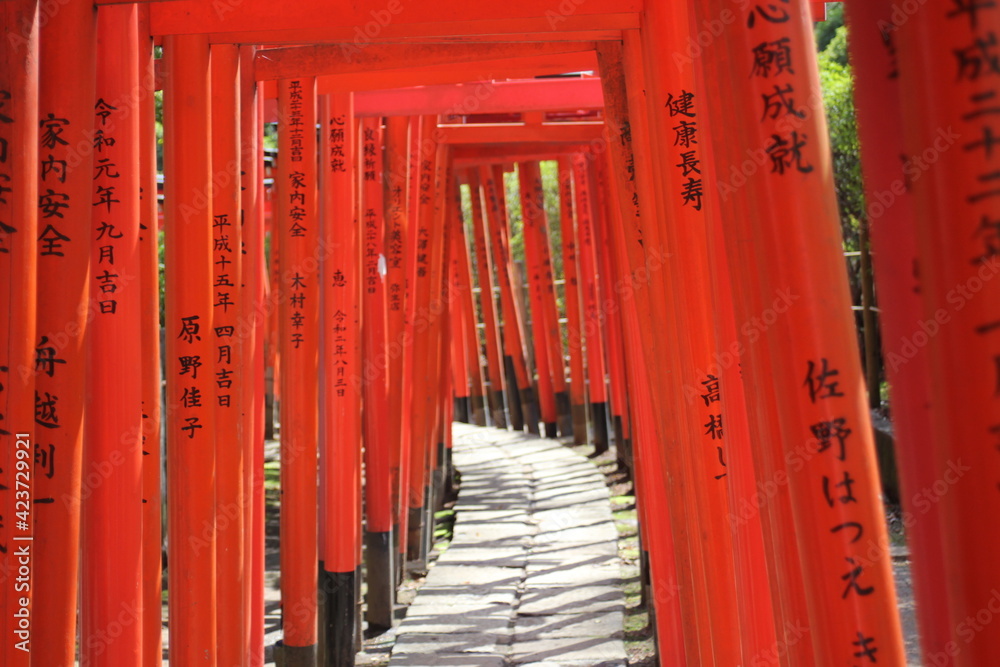 Japanese shrine gate door Japanese shrine gate door