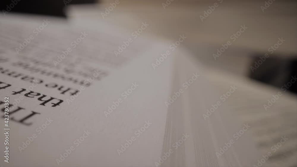 Book pages in detail - macro view - studio photography Book pages in detail - macro view - studio photography