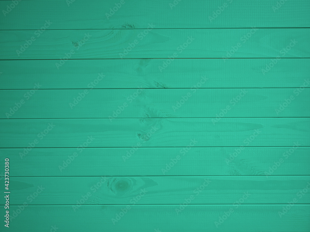 Fototapeta premium Aquamarine Color Big Wooden Shield