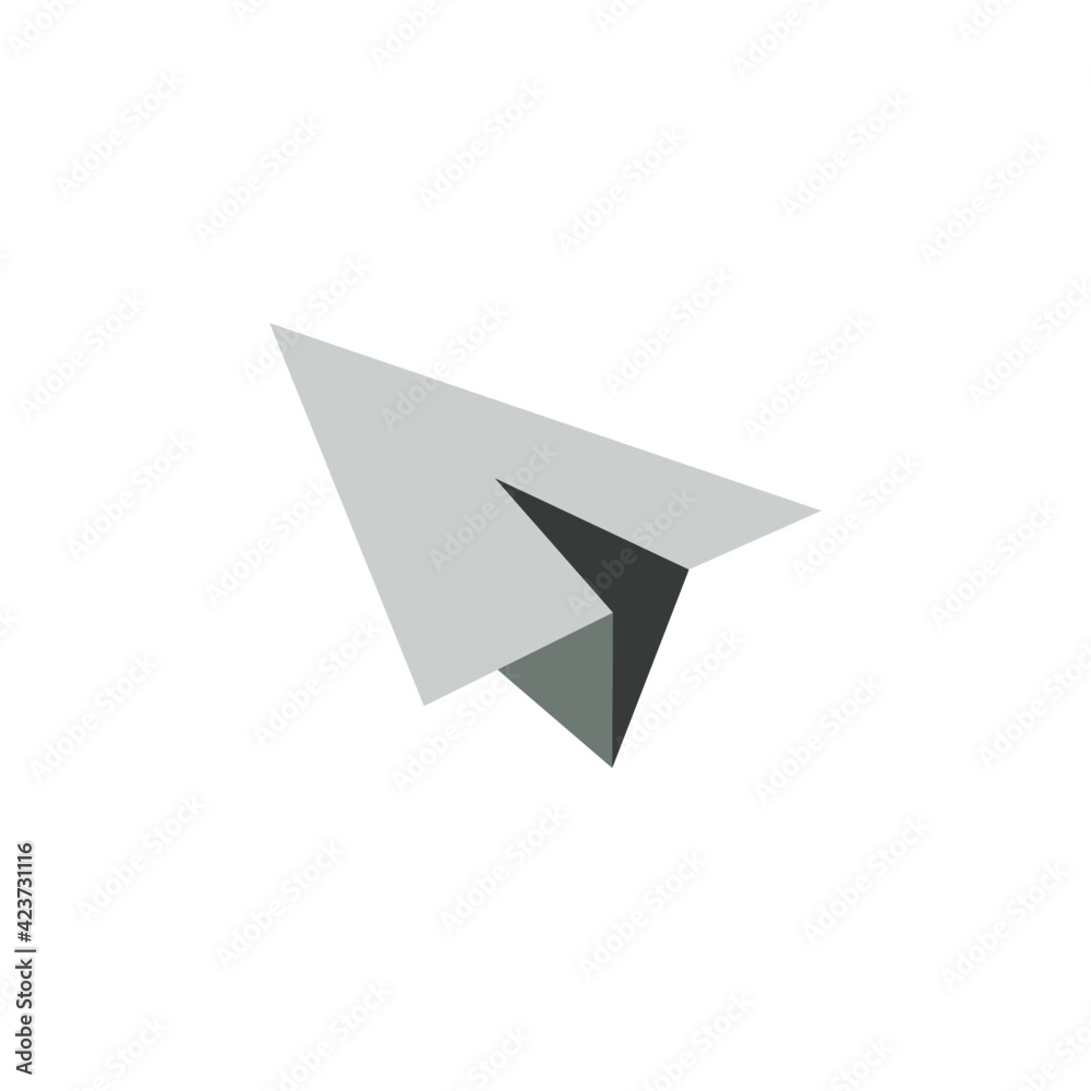 paper plane Message icon in color icon, isolated on white background paper plane Message icon in color icon, isolated on white background