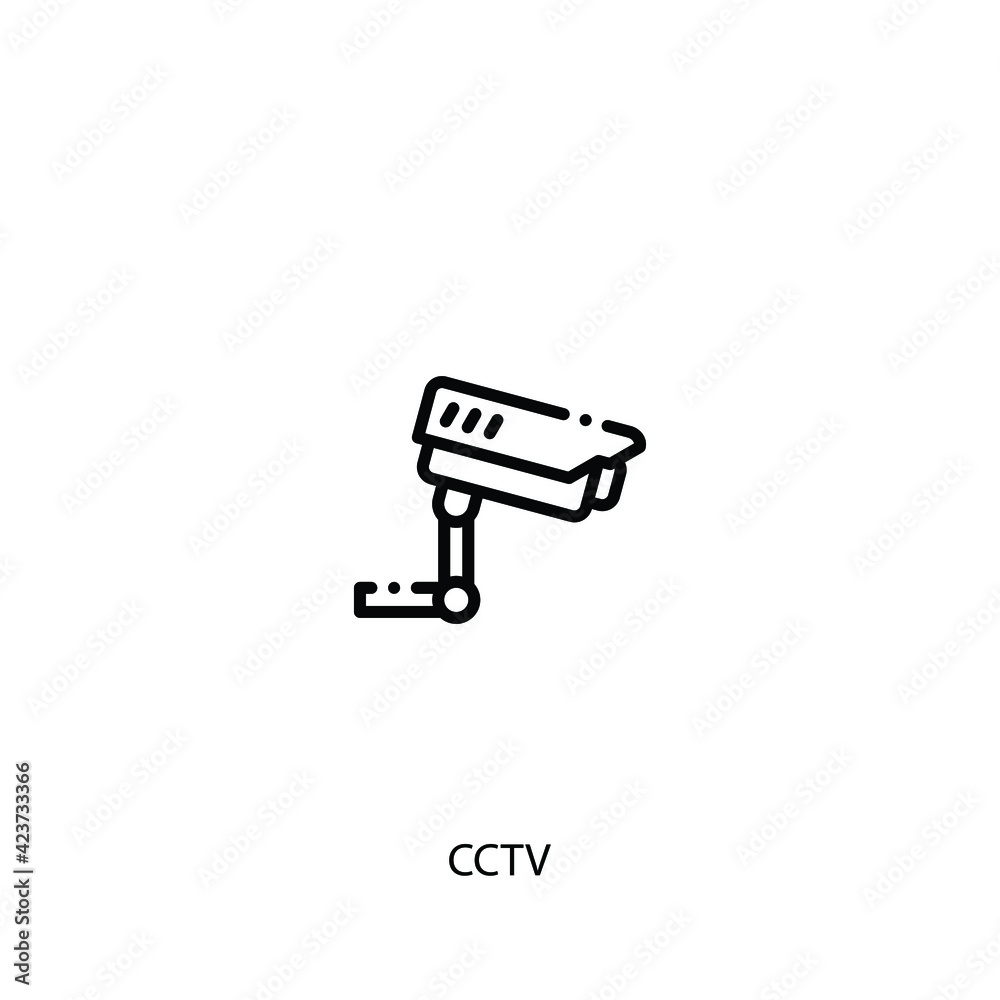 security camera icon vector sign symbol isolated on white background 