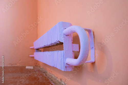 Old-fashioned heating radiator
