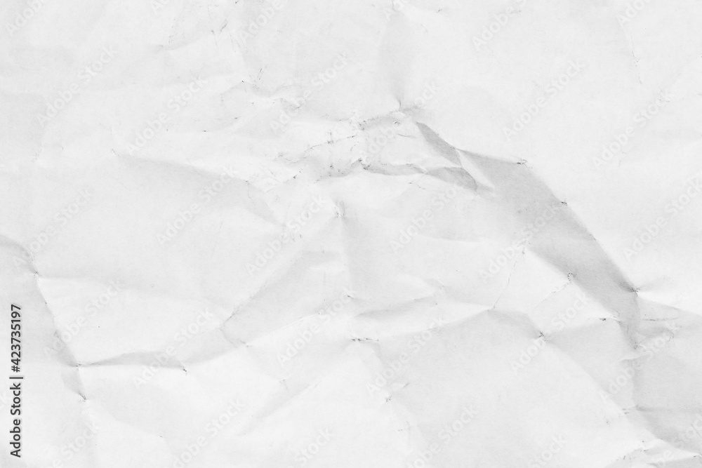 Fototapeta premium Grunge wrinkled white color paper textured background