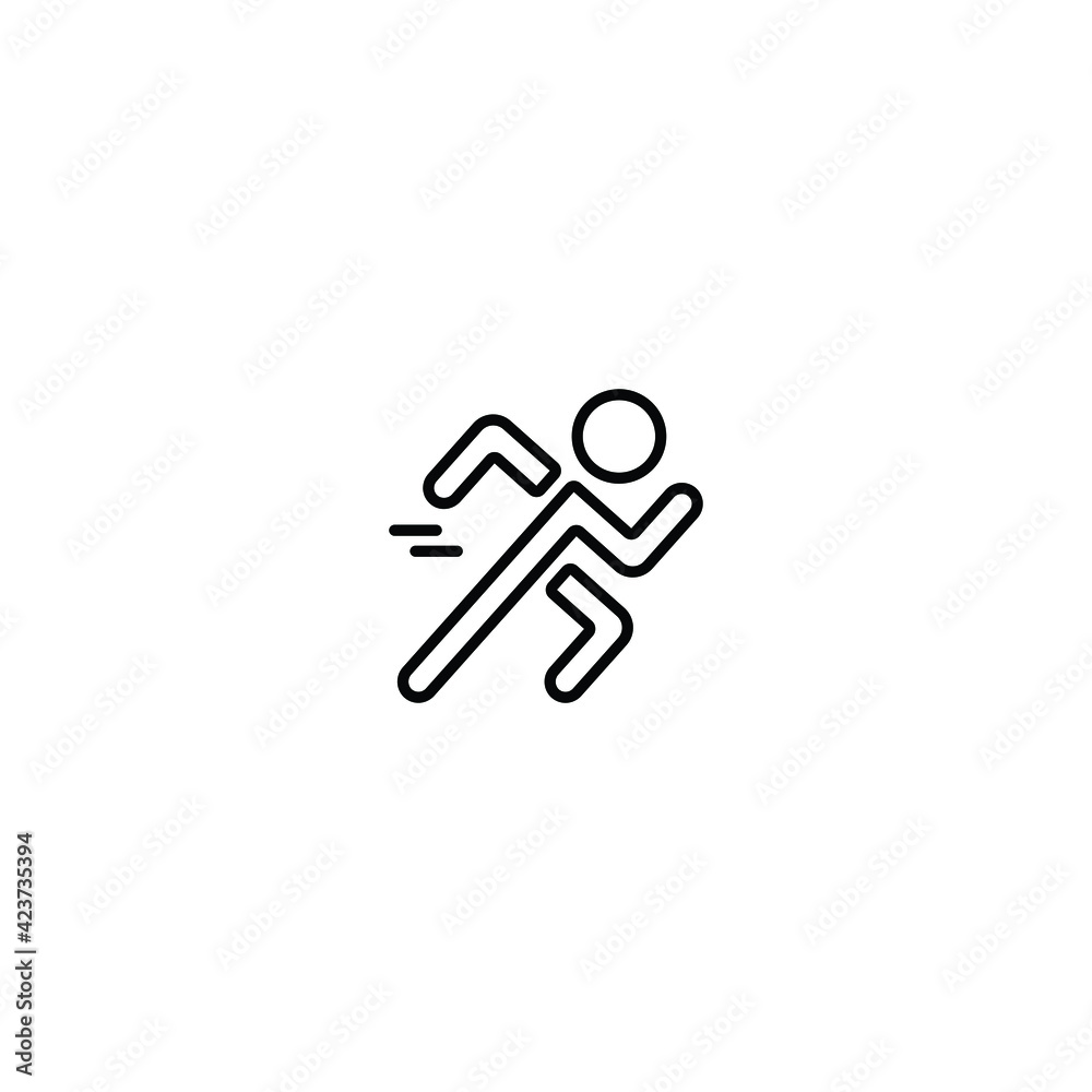 speed run icon vector sign symbol speed run icon vector sign symbol