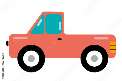 Illustrations of cars for stickers, patterns, postcards, invitations