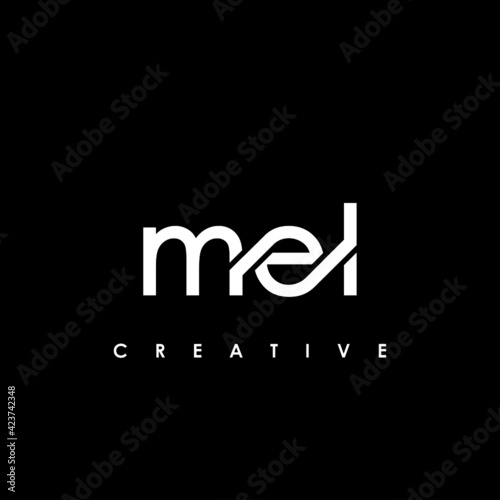 MEL Letter Initial Logo Design Template Vector Illustration photo