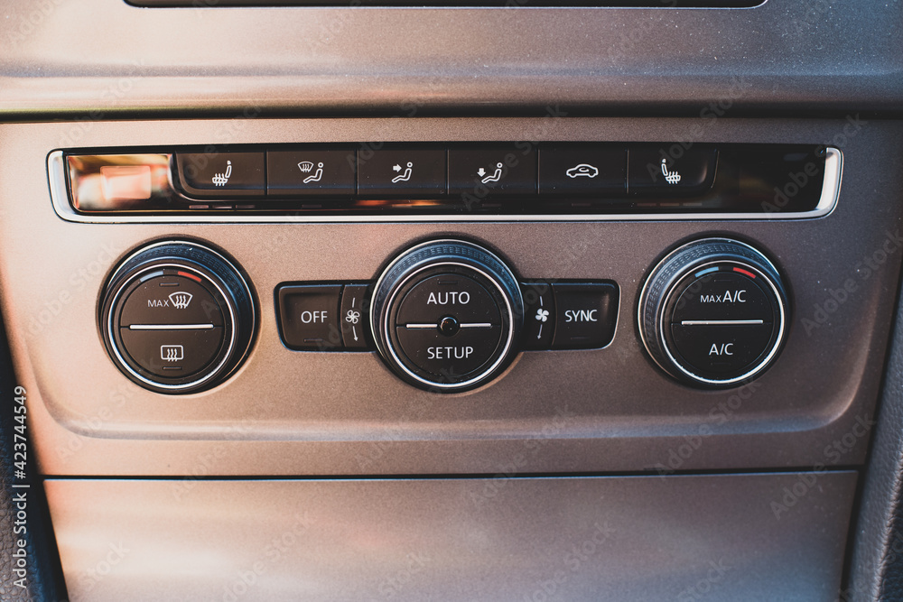 Fototapeta premium dashboard climate control modern car