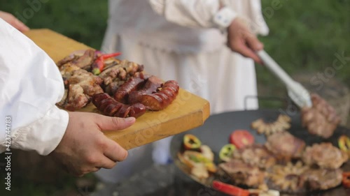 Romanian traditional grill food