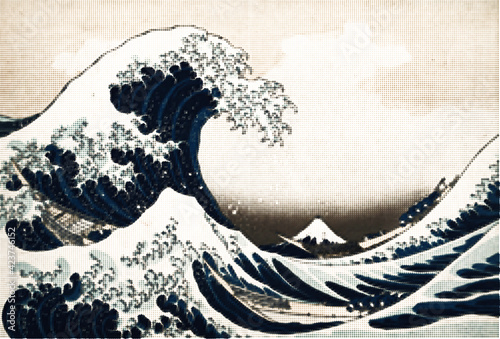 葛飾北斎　富士　海　荒波　神奈川沖浪裏