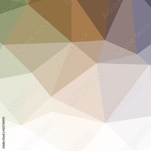 Abstract color Low-Polygones Generative Art background illustration