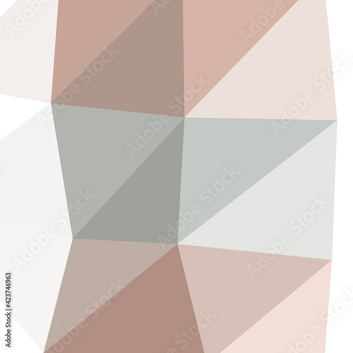 Abstract color Low-Polygones Generative Art background illustration