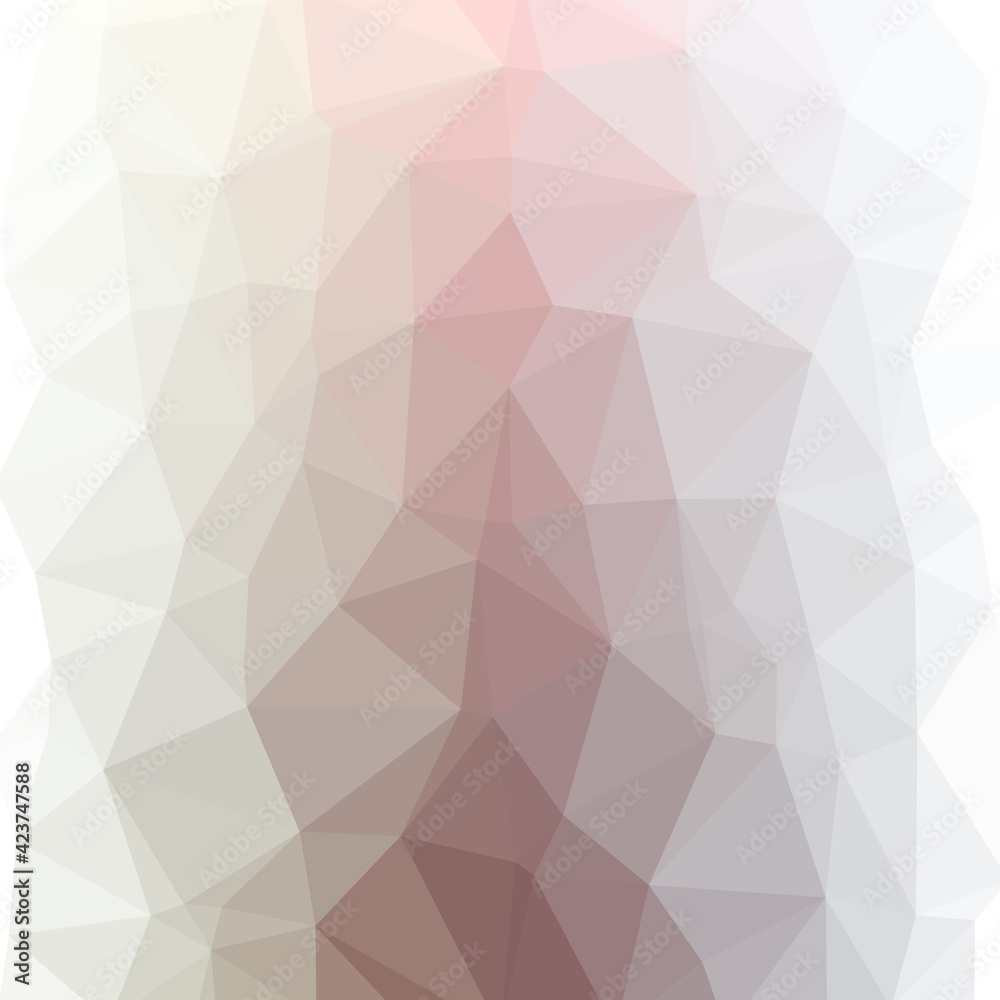 Fototapeta premium Abstract color Low-Polygones Generative Art background illustration