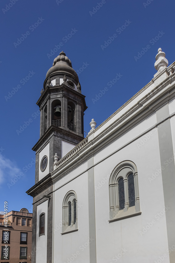 Roman Catholic Cathedral of San Cristobal de La Laguna or Catedral de Nuestra Senora de los Remedios in San Cristobal de La Laguna, Tenerife, Canary Islands, Spain.