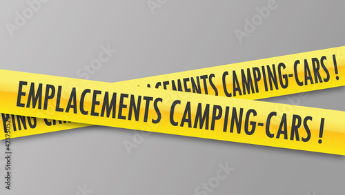 Logo emplacements camping-cars. photo