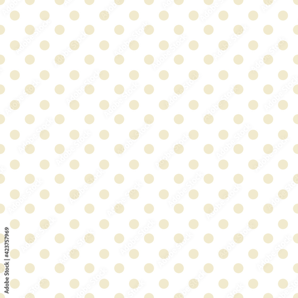  buttercream polka dots seamless repeat pattern