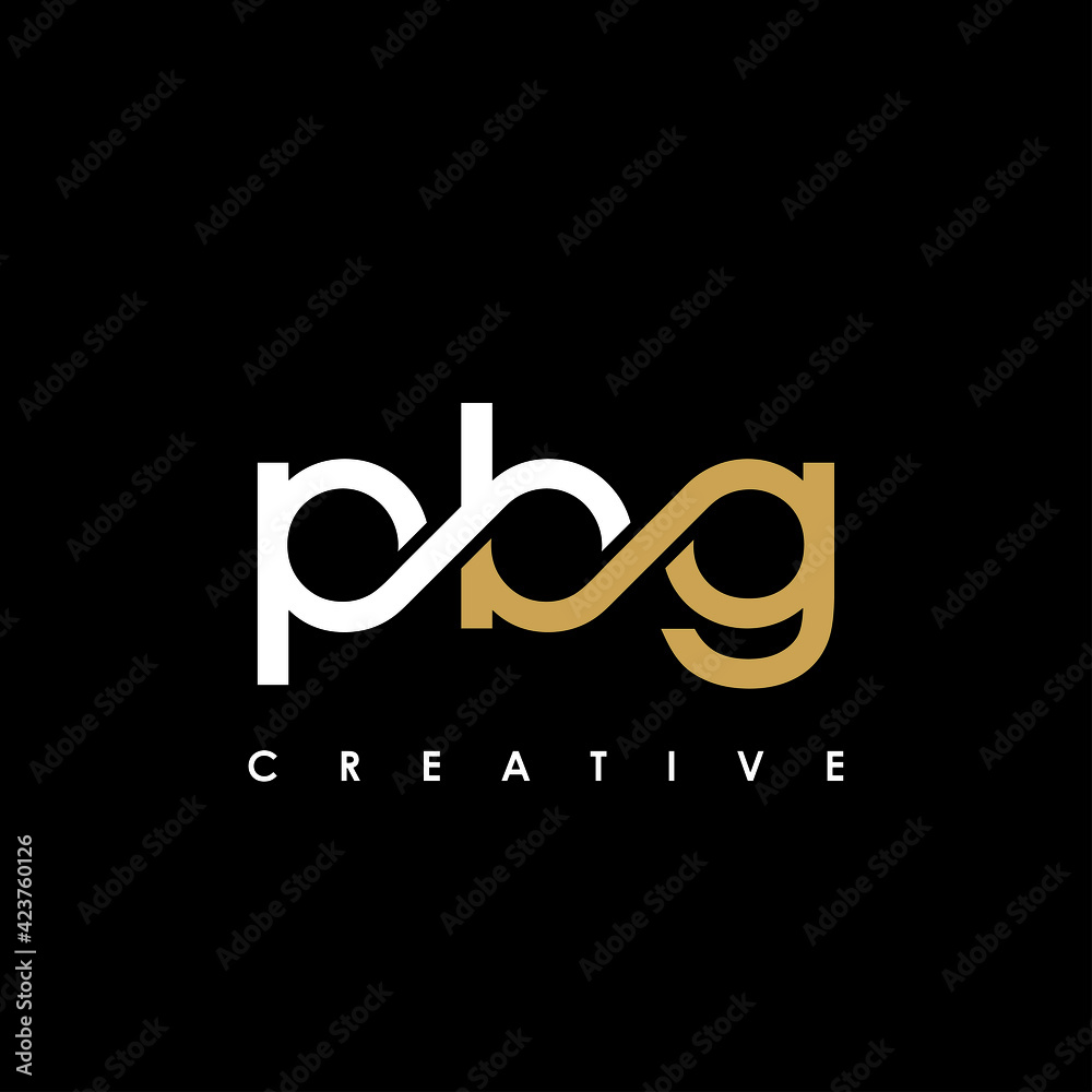 PBG Letter Initial Logo Design Template Vector Illustration
