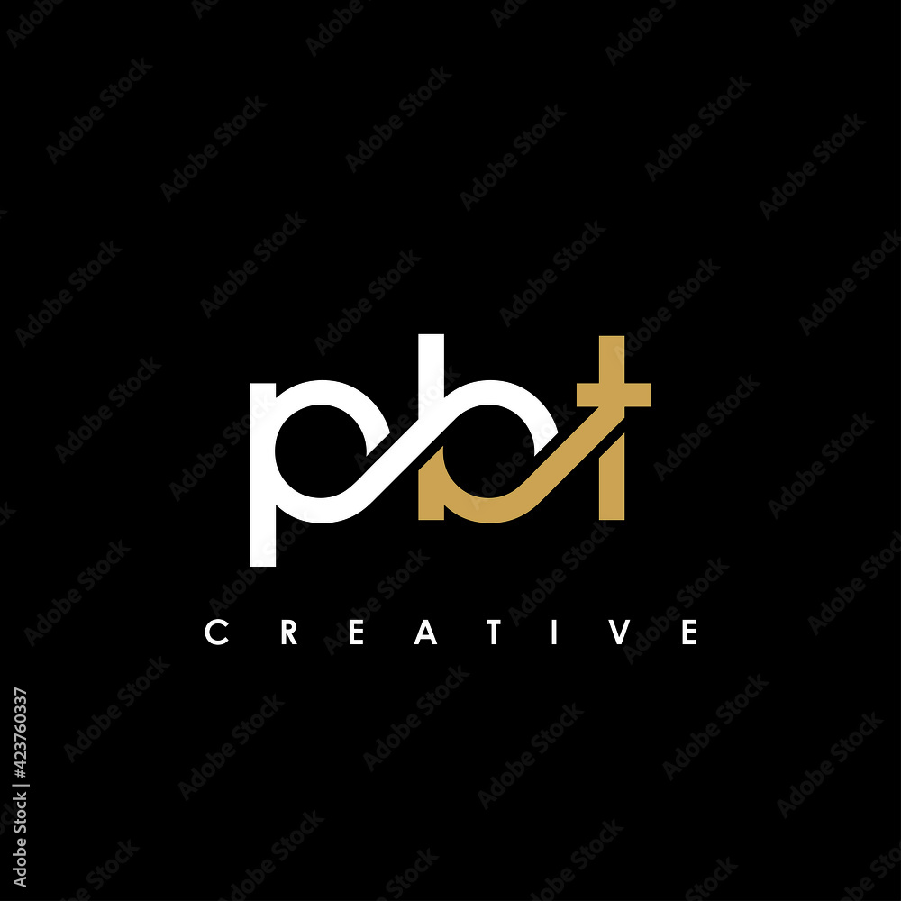 PBT Letter Initial Logo Design Template Vector Illustration