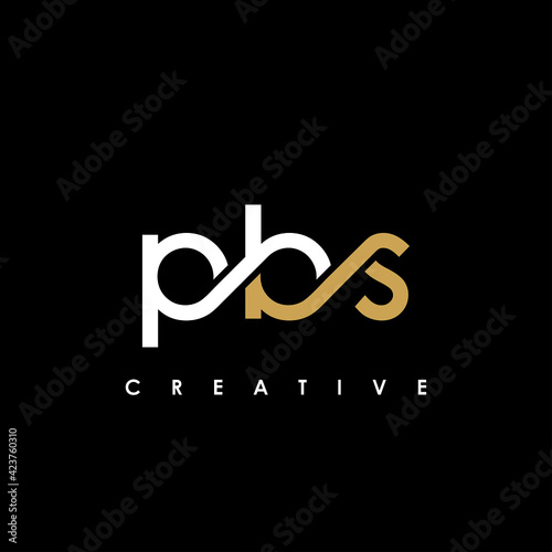 PBS Letter Initial Logo Design Template Vector Illustration photo