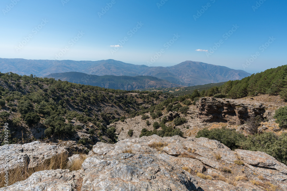 mountainous landscape of Sierra Nevada mountainous landscape of Sierra Nevada
