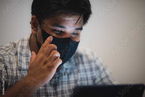 business worker with surgic...