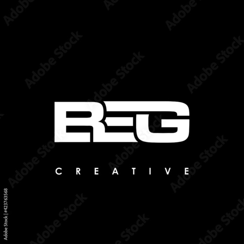 BEG Letter Initial Logo Design Template Vector Illustration