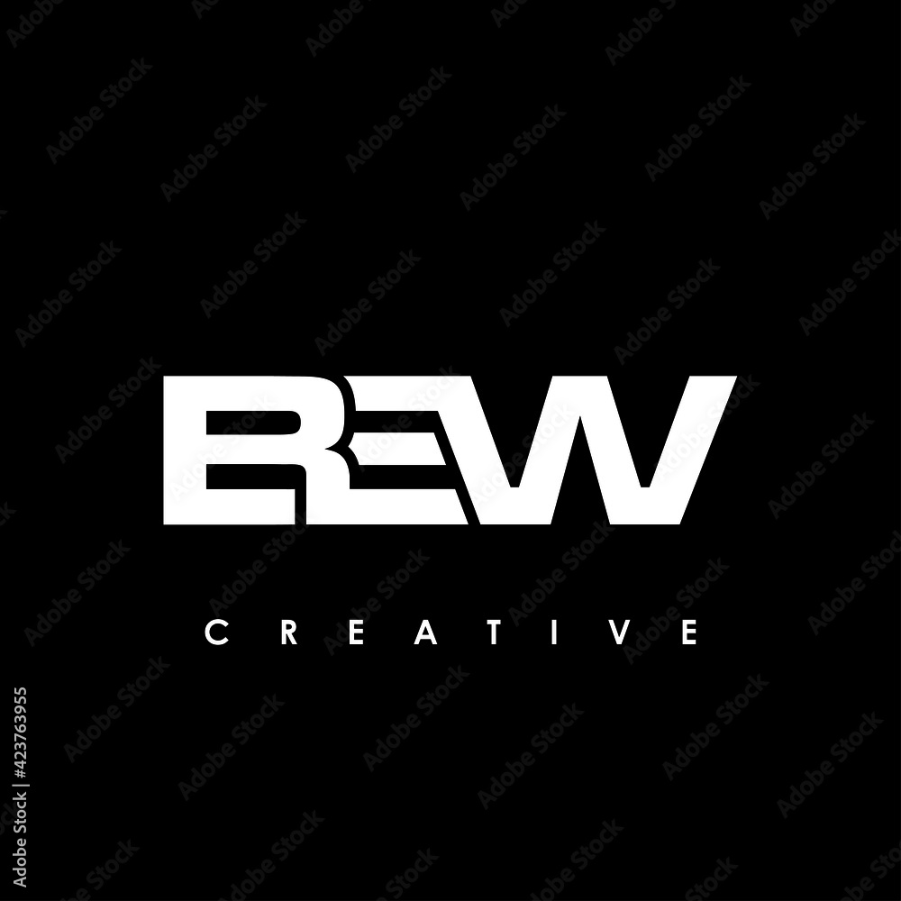 BEW Letter Initial Logo Design Template Vector Illustration BEW Letter Initial Logo Design Template Vector Illustration