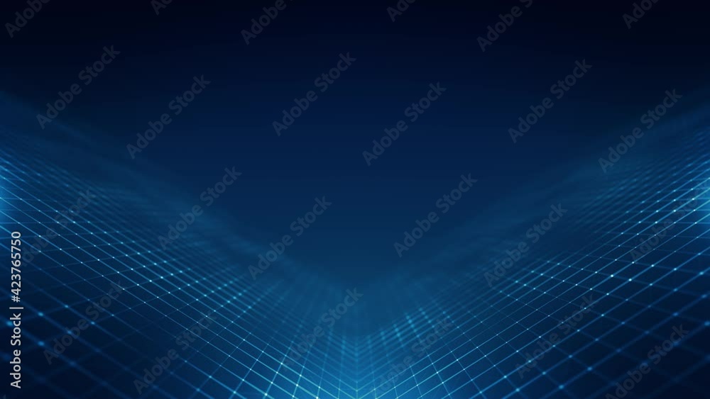 Abstract Plexus Geometrical Background Loop/ 4k animation of an abstract technology background with moving lines and dots for network digital data concept and communication seamless looping
