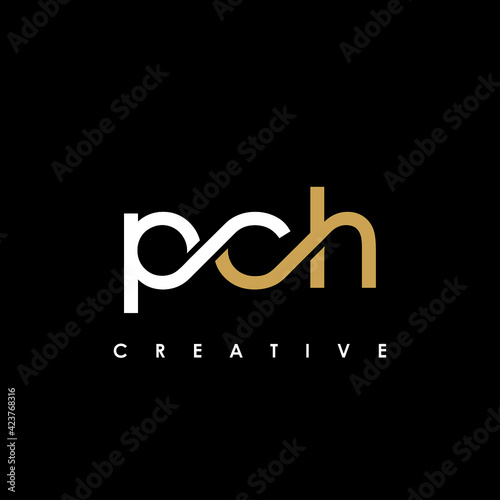 PCH Letter Initial Logo Design Template Vector Illustration photo