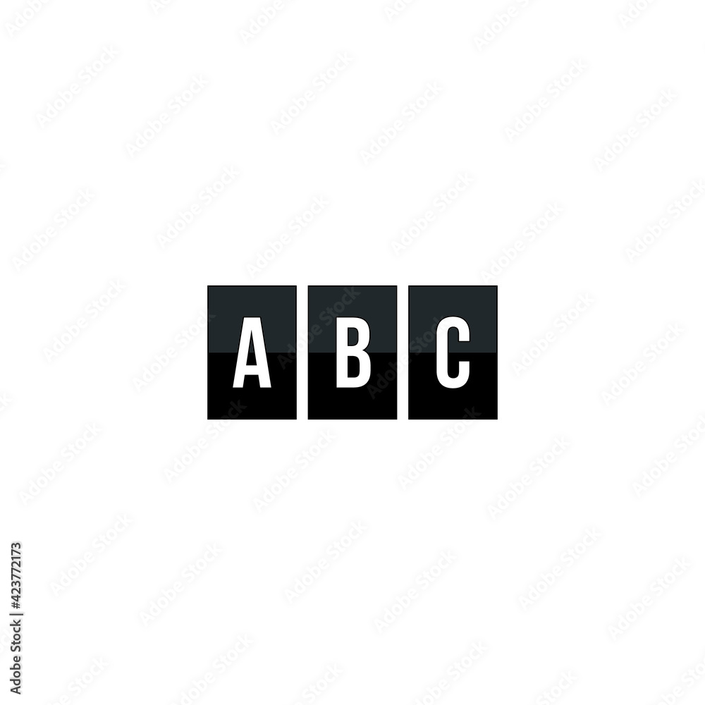 Letter ABC logo or icon design