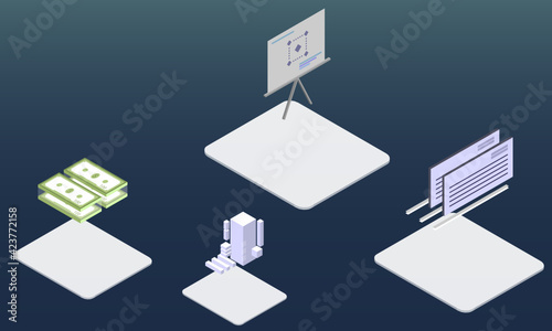 401 concept on abstract design