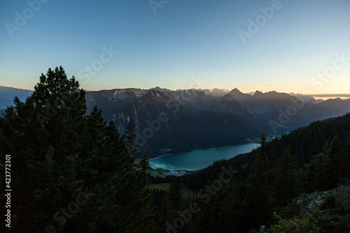 Famous lake Achensee in Tyrol  Austria