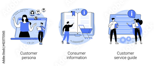 Online shopping abstract concept vector illustrations.