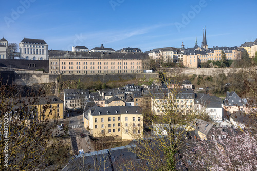 View over the valley of the river Alzette to the old town of Luxembourg © Raymond Thill