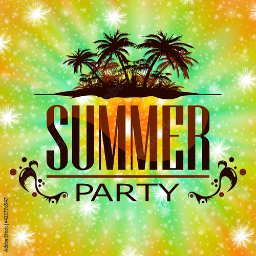 Summer party banner