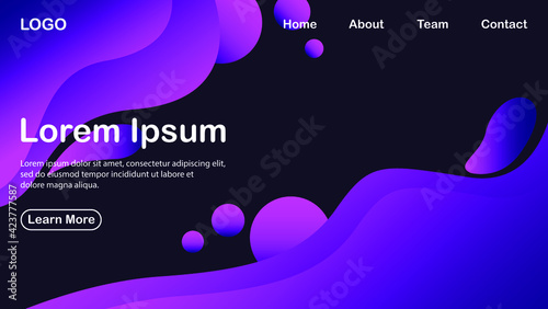 new background with the concept of authentic colored fluids and waves premium vektor 