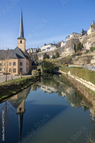 View from the river Alzette to the town of Luxembourg © Raymond Thill