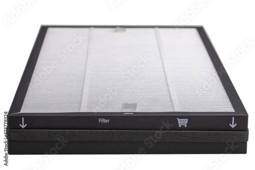 air filter on white background