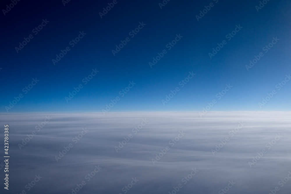 Skyscape, abstract, taken in flight at 35,000ft.