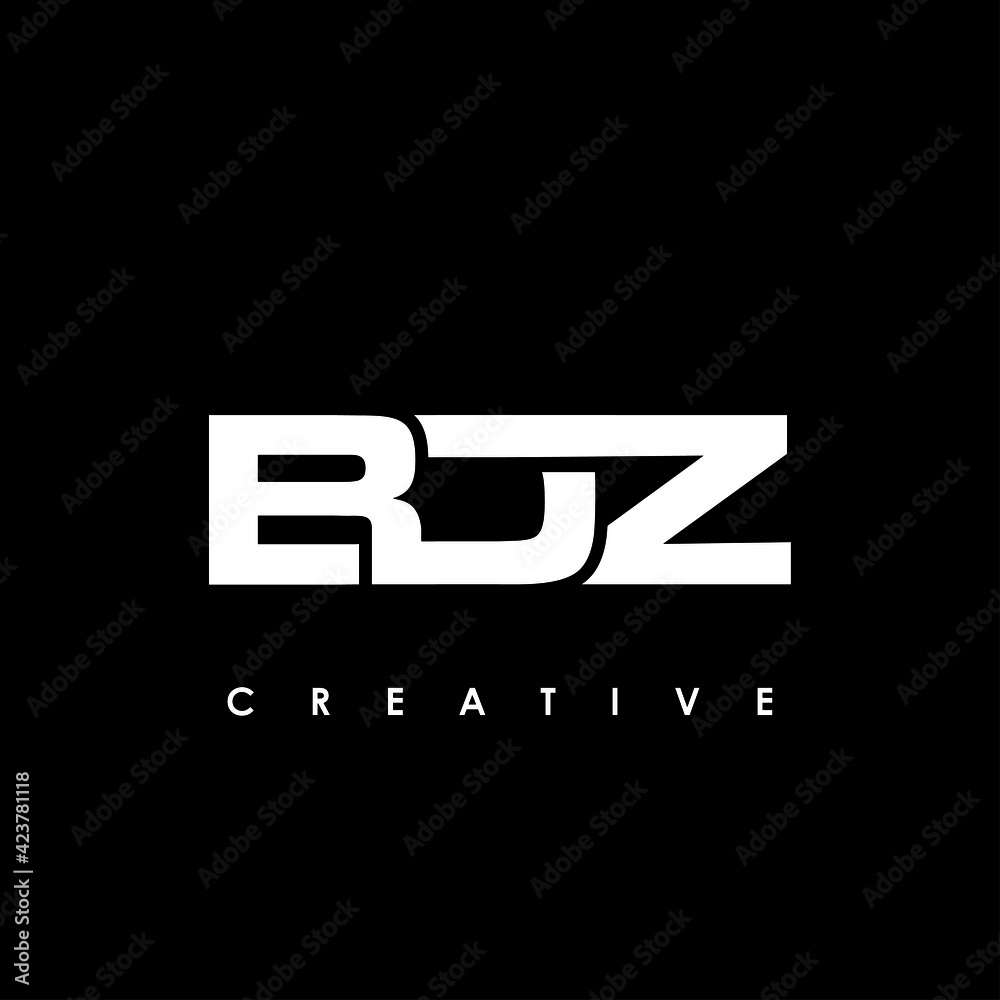 BDZ Letter Initial Logo Design Template Vector Illustration