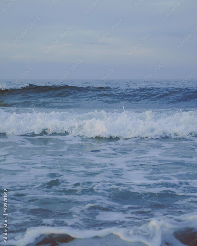 waves on the beach